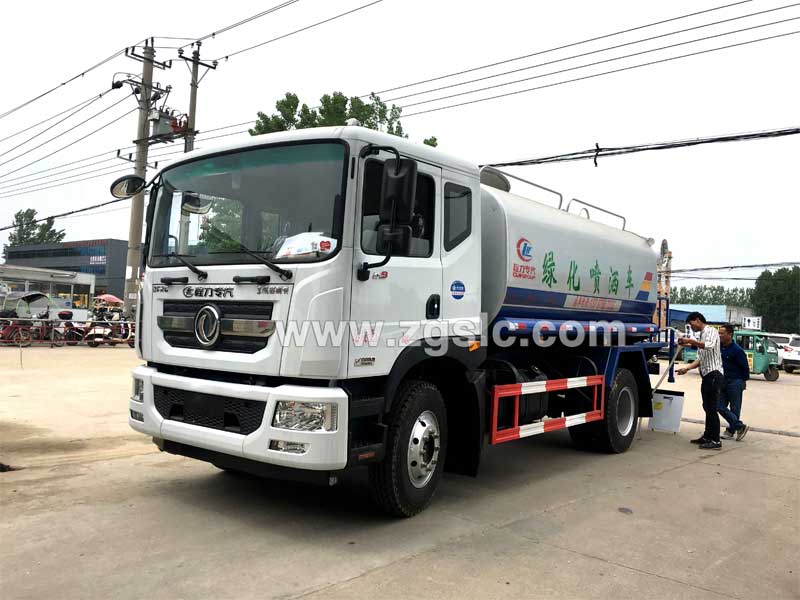 程力14方東風D9噴霧車（國五）黃牌