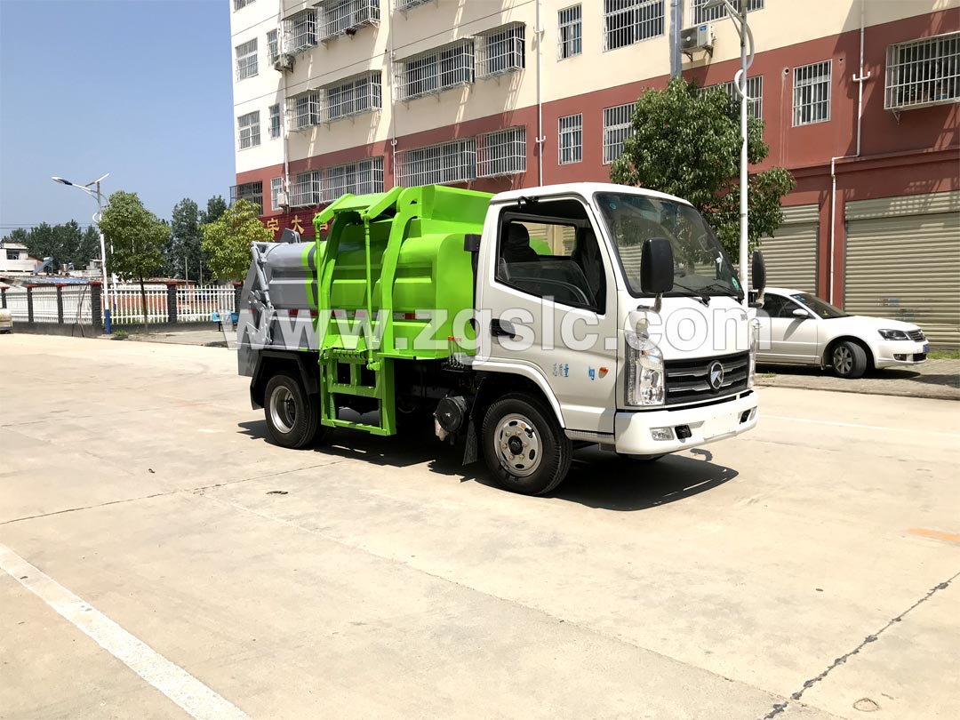 3-4噸藍牌餐廚垃圾車廠家直銷