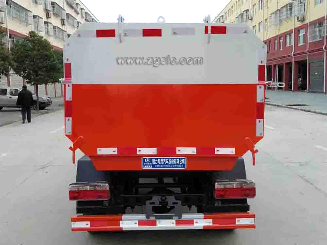 國六東風途逸掛桶垃圾車_3方掛桶垃圾車廠家